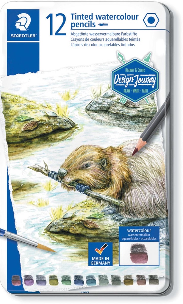 Kleurpotlood Staedtler Aquarel assorti (12)