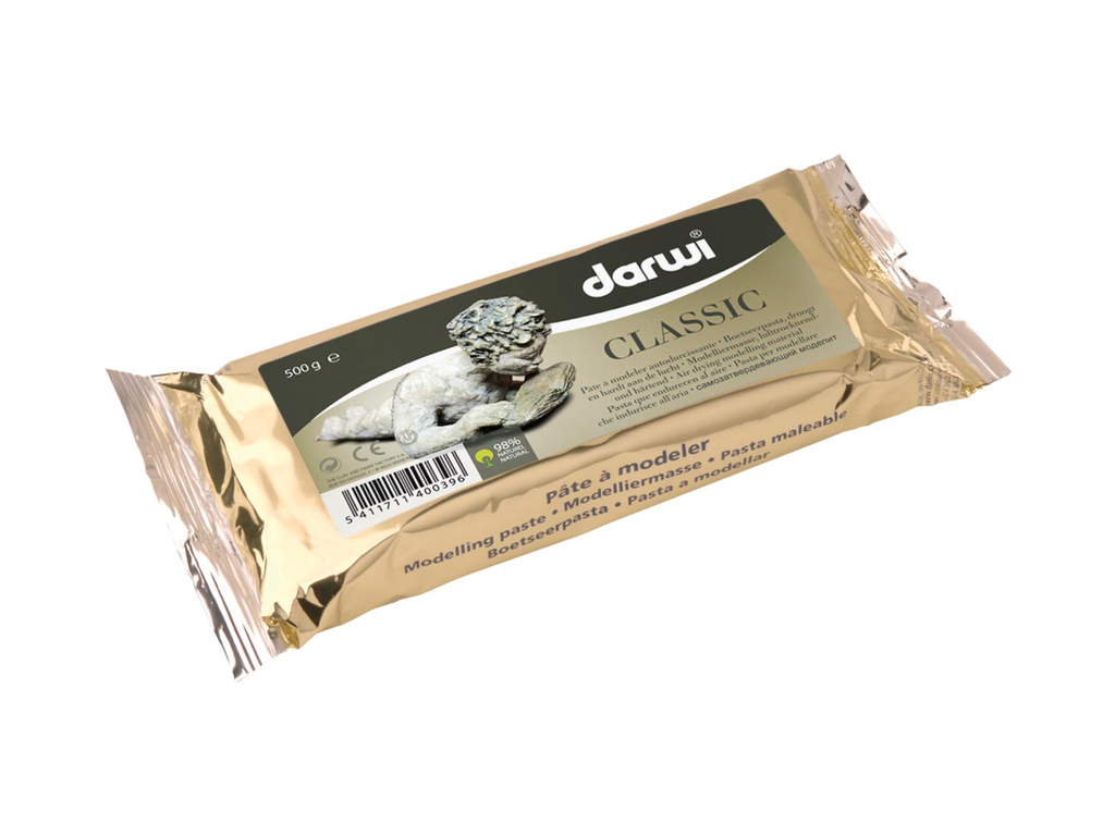 Boetseerklei Darwi classic 500gr wit