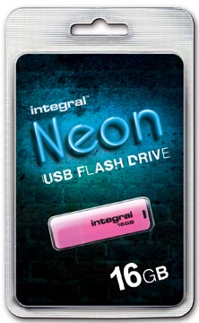 USB-stick Integral Neon 2.0 16GB roze