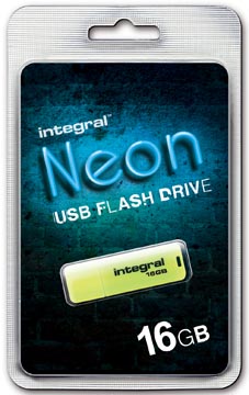 USB-stick Integral Neon 2.0 16GB geel