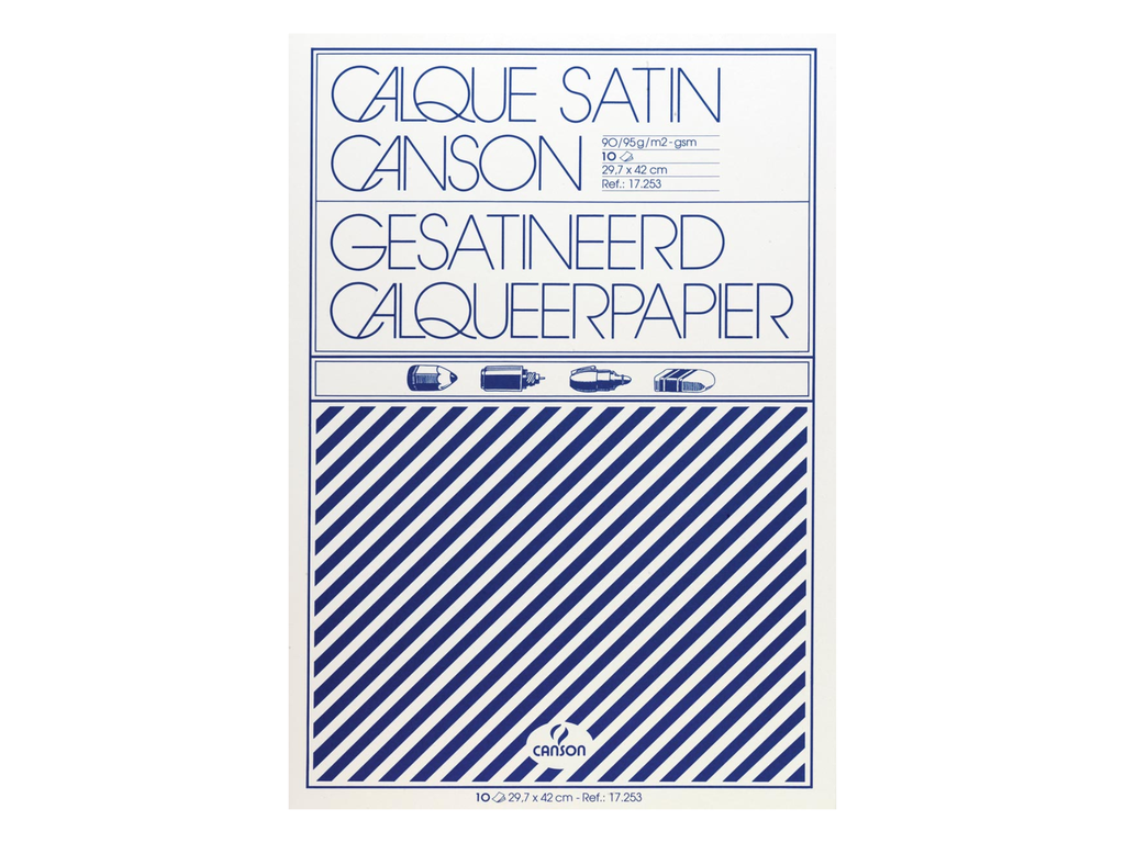 Kalkpapier Canson A3 90gr 10vel