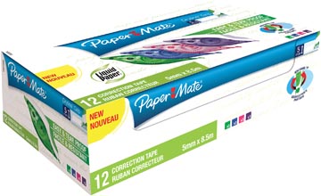 Correctieroller Paper Mate Dryline Grip 5mmx8,5m assorti (12)