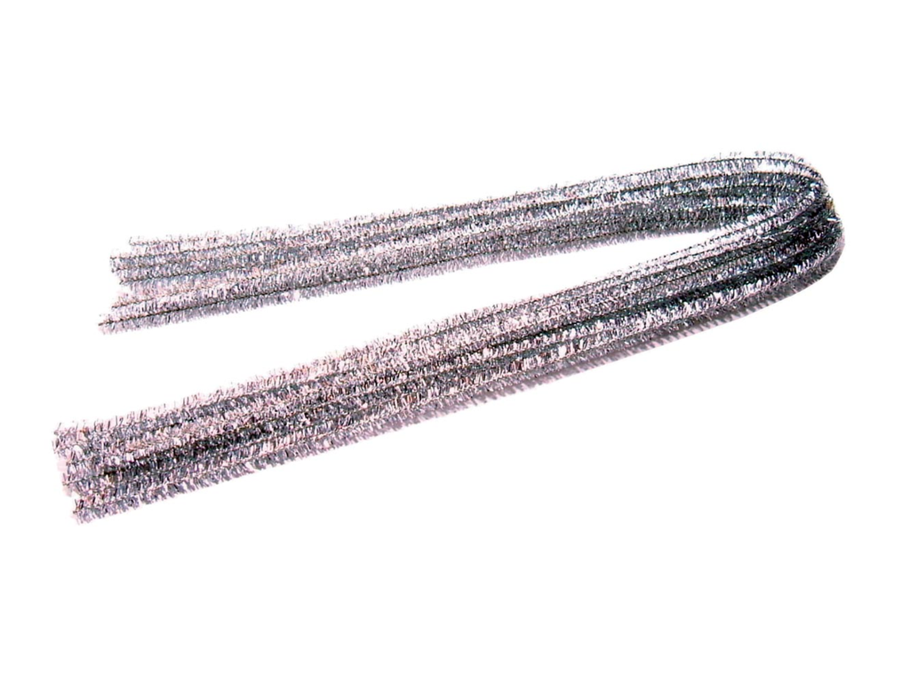 Chenilledraad Bouhon 8mmx50cm zilver (10)