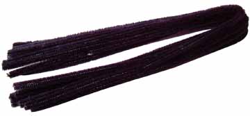 Chenilledraad Bouhon 8mmx50cm zwart (10)