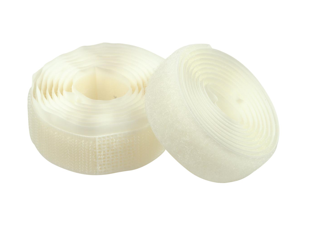 Velcro Bouhon zelfklevend 20mmx1m wit