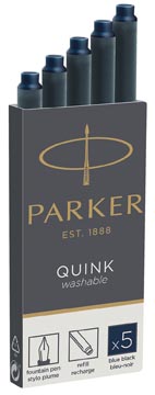 Inktpatroon Parker Quink blauw-zwart (5)