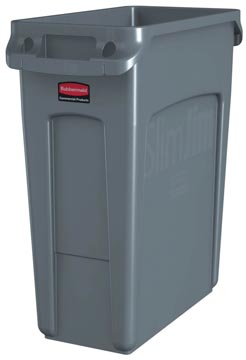 Vuilniscontainer Rubbermaid Slim Jim 60l grijs