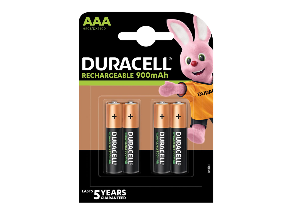 Batterij Duracell recharged ultra oplaadbaar AAA (4)