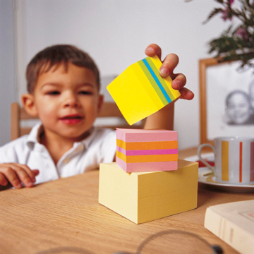 Memoblok Post-It 51x51mm assorti roze