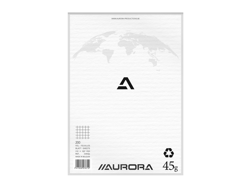 Kladblok Aurora A5 13,5x21cm geruit 200vel