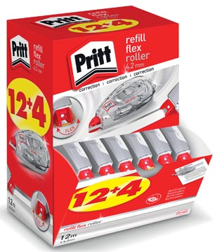 Correctieroller Pritt Refill Flex 4,2mmx12m 12+4 gratis