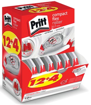 Correctieroller Pritt Compact Flex 4,2mmx10m 12+4 gratis