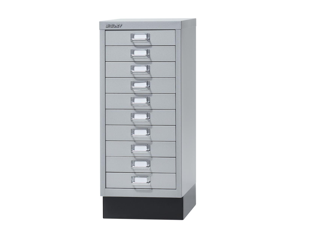 Ladenkast Bisley A4 10 laden zilver 
