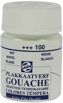 Plakkaatverf Talens extra fijn 16ml wit