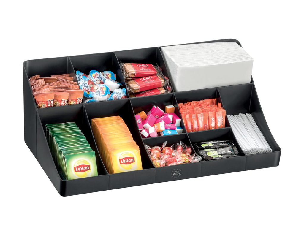 Verdeelplateau CEP Take A Break 11 compartimenten zwart