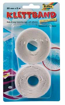 Velcro tape Folia 20mm x 2m wit (2)