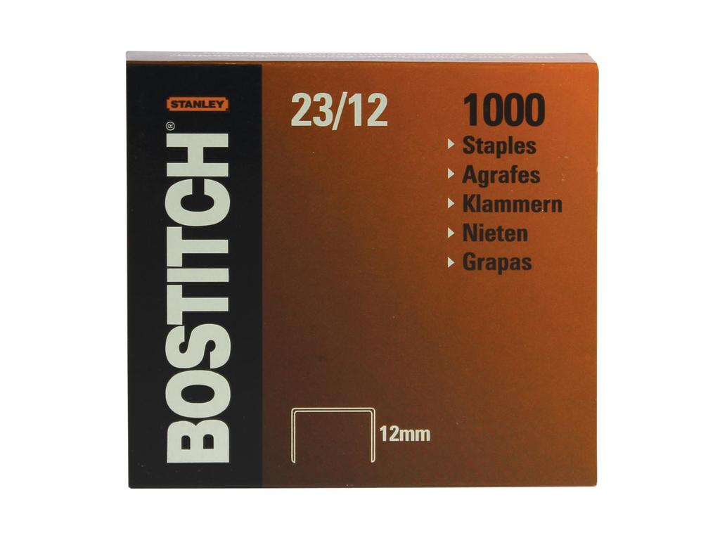 Nietjes Bostitch 23/12 verzinkt 12mm (1000)