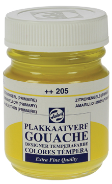 Plakkaatverf Talens extra fijn 50ml citroengeel