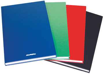 Magazijnboek Aurora 21,5x33,5cm gelijnd 192blz assorti