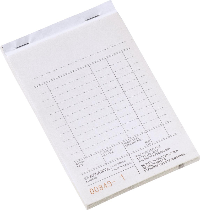 Kassablok Atlanta 14,2x10cm wit (5)