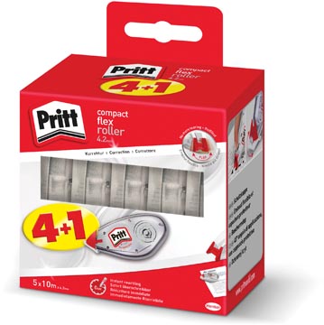 Correctieroller Pritt Compact Flex 4,2mmx10m 4+1 gratis