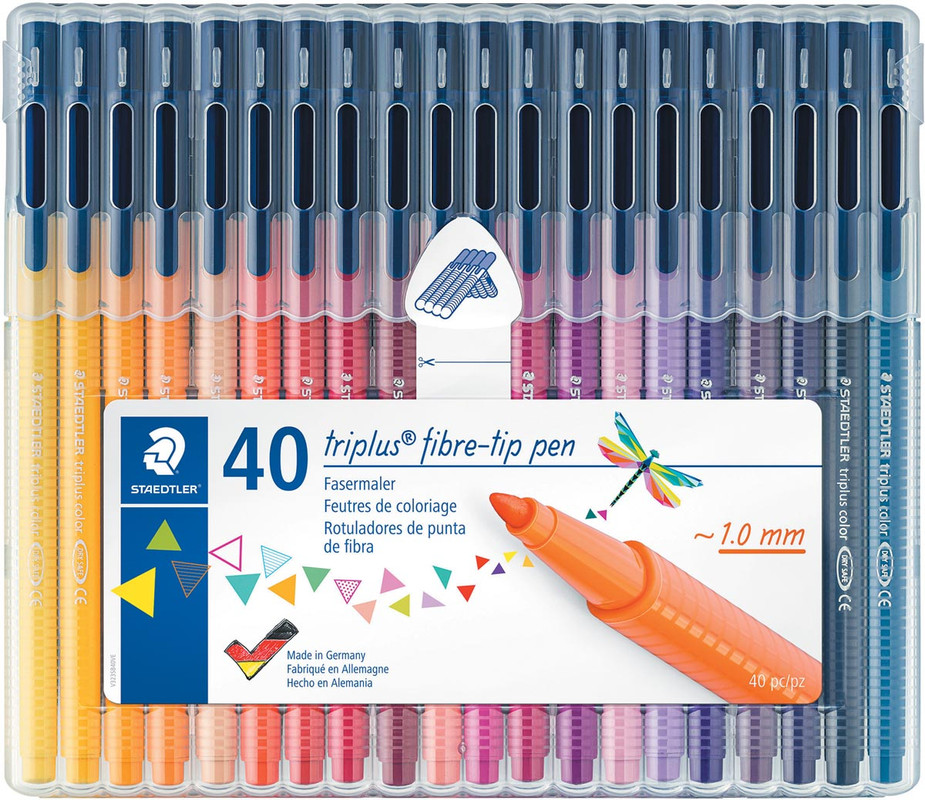 Viltstift Staedtler Triplus Color assorti (40)