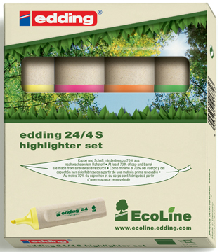 Markeerstift Edding 24 EcoLine assorti (4)