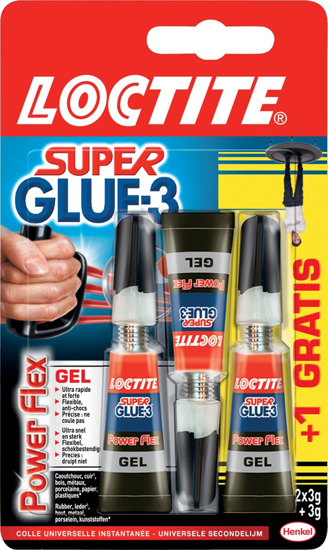 Secondelijm Loctite Power Flex 2+1 gratis