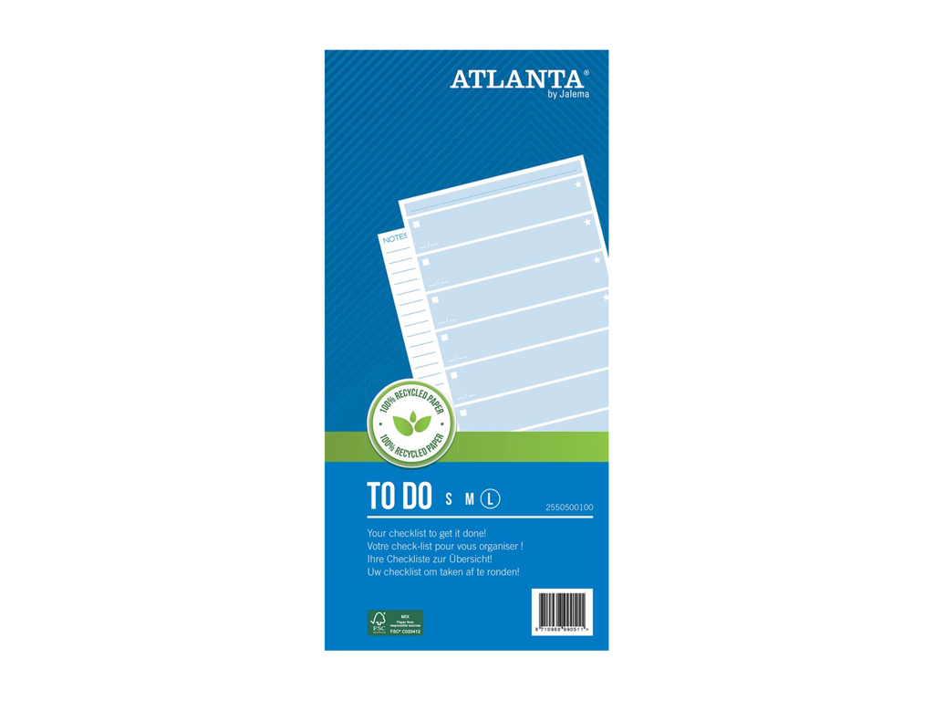 Checklist Atlanta To Do Daily 29,7x14,0cm large 