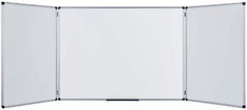 Whiteboard Bisilque Bi-office magnetisch trio 100x150/300cm