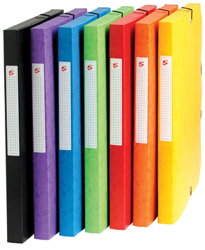 Elastobox Pergamy A4 karton 2,5cm assorti