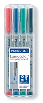 Non-permanent marker Staedtler Lumocolor OHP 316 ronde punt 0,6mm assorti (4)