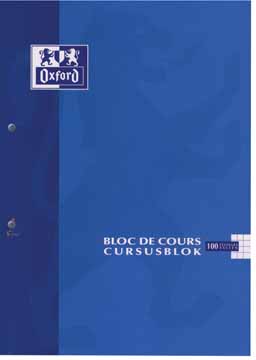 Cursusblok Oxford School A4 90gr commercieel geruit 100vel