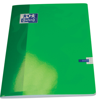 Schrift Oxford School karton A4 geruit 72blz assorti