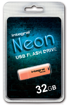 USB-stick Integral Neon 2.0 32GB oranje