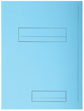 Map 2-kleppen Exacompta Super 210 karton A4 210g blauw (50)
