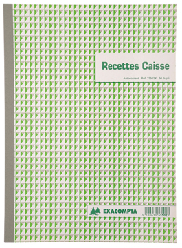 Ontvangsten Exacompta karton 29,7x21cm 50blad dupli franstalig