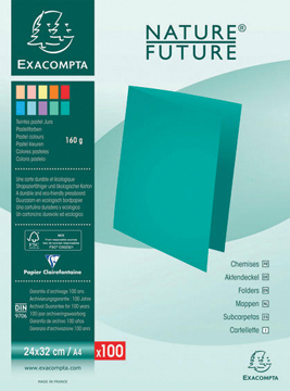 Dossiermap Exacompta Super 160 karton A4 160g assorti (100)