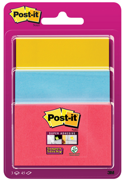 Memoblok Post-It Super Sticky ≠ formaten assorti (3)