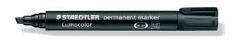 Permanent marker Staedtler Lumocolor 350 beitelpunt 2-5mm zwart