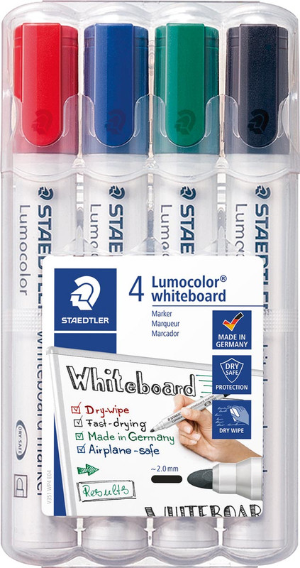 Whiteboardmarker Staedtler Lumocolor 351 ronde punt 2mm assorti (4)