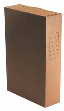 Archiefdoos Classex 230x350mm rug 80mm folio bruin