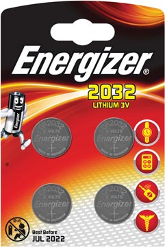 Batterij Energizer Lithium CR2032 (4)