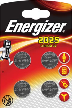 Batterij Energizer Lithium CR2025 (4)