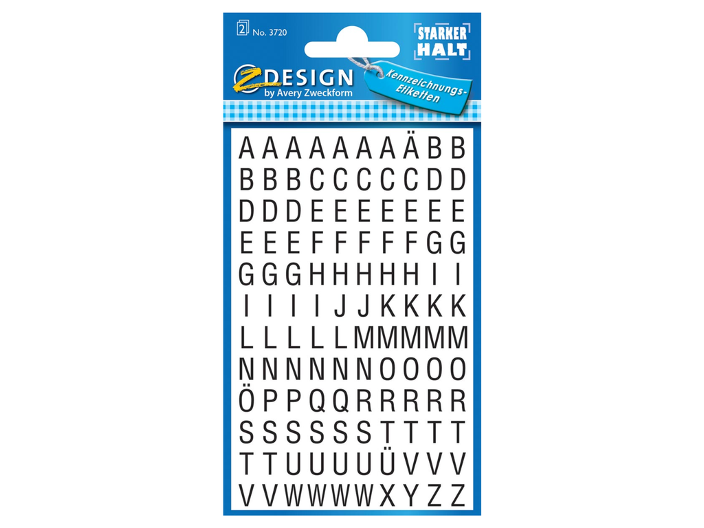 Etiketvel Avery Z-design Home letters 6,5mm zwart (2)
