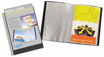 Personaliseerbaar showalbum Beautone PP A4 100 tassen zwart