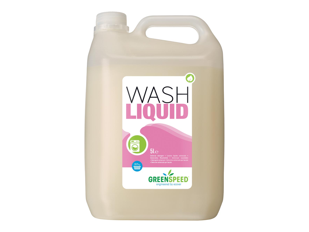 Wasmiddel Ecover Greenspeed Wash Liquid gekleurde was vloeibaar lentefris 5l