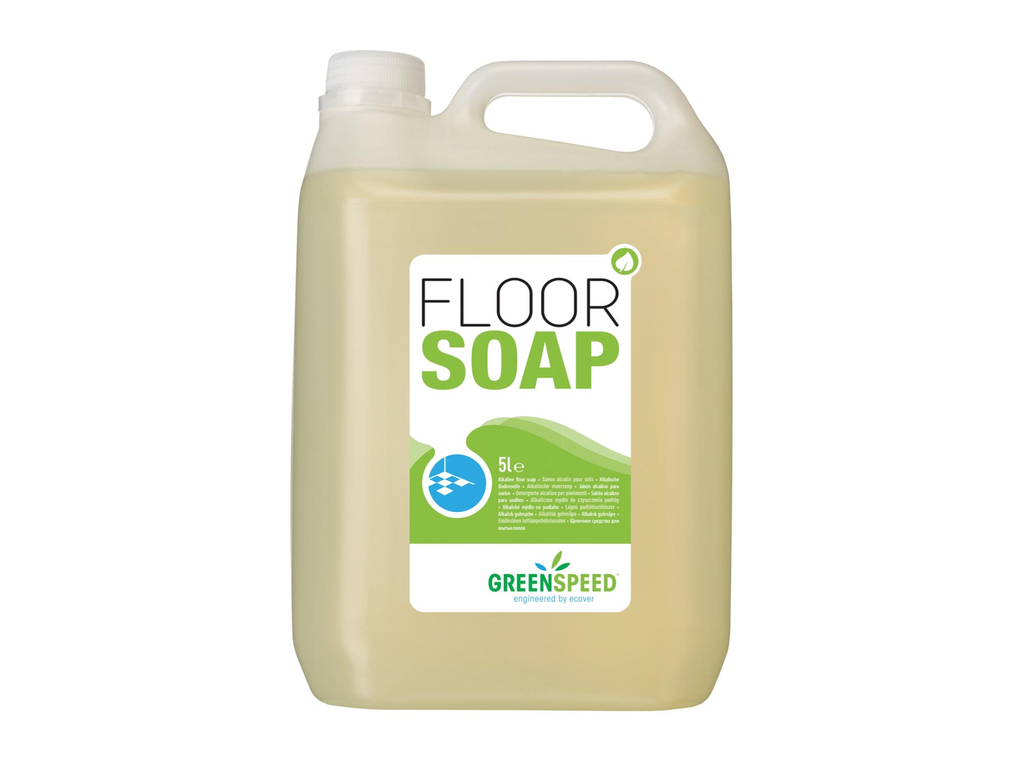 Vloerzeep Ecover Greenspeed Floor Soap met lijnzaadolie citrus 5l
