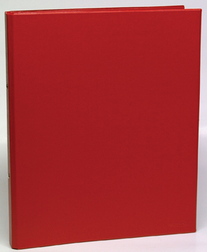 Ringmap Aurora PVC A5 2 O-ringen 25mm rug 40mm rood