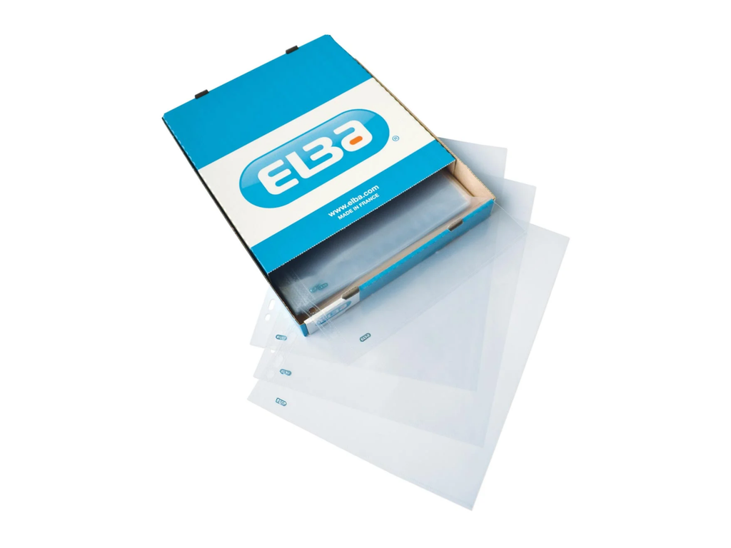 Showtas Elba PP A4 extra wijde opening 11-gaats glashelder 70 micron (100)
